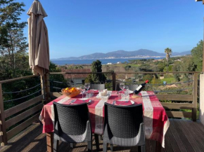 Corsicadream Arone superbe appartement dans villa, vue panoramique mer, piscine, proche Porticcio